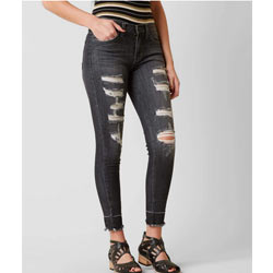 "KanCan Mid-Rise Ankle Skinny Stretch Cotton Jean"