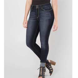 "Refined Contour Ultra High Skinny Zip Fly Stretch Jean"