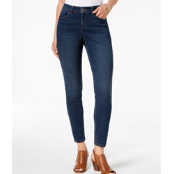 "Style & Co Curvy Fit Skinny Cotton Jeans for Women"