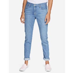 "Women's Boyfriend Cotton Jeans - Slim Leg"